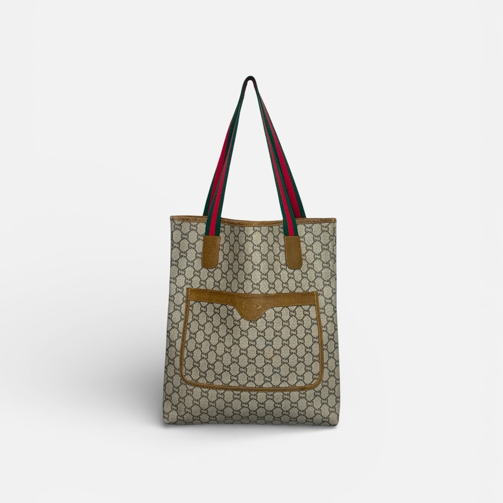 Gucci Plus Collection Beige and Brown Monogram Tote